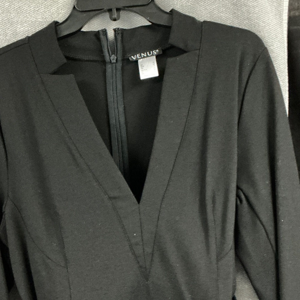 VenusElegant Black Long Sleeve Dress NWOT - Picture 4 of 6